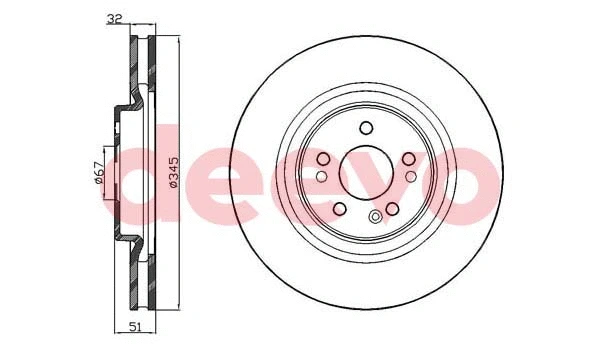 Disque de frein DEEVO BD34540