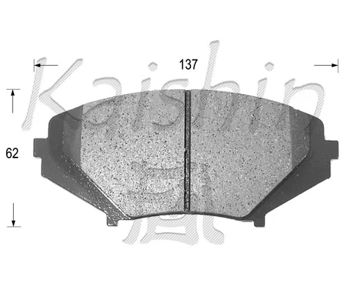 Kit de plaquettes de frein, frein à disque KAISHIN FK3130