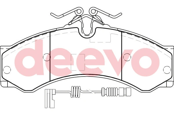 Kit de plaquettes de frein, frein à disque DEEVO BP55840