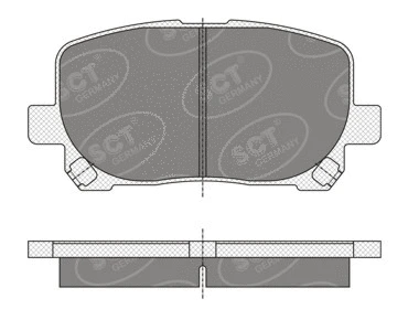 Kit de plaquettes de frein, frein à disque SCT - MANNOL SP 349 PR