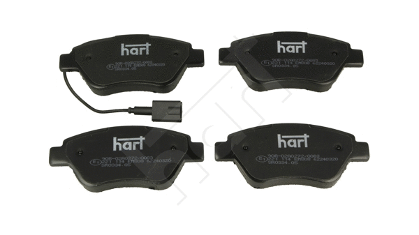 Kit de plaquettes de frein, frein à disque HART 221 114