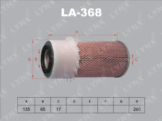 Filtre à air LYNXAUTO LA-368