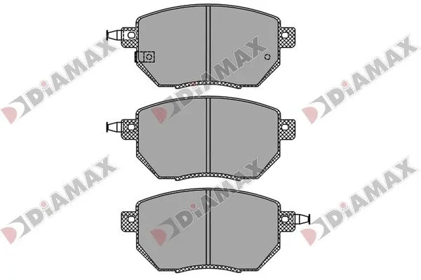 Kit de plaquettes de frein, frein à disque DIAMAX N09847