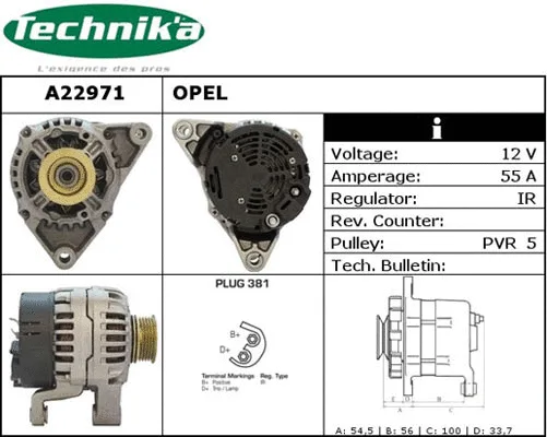 Alternateur Technika A22971