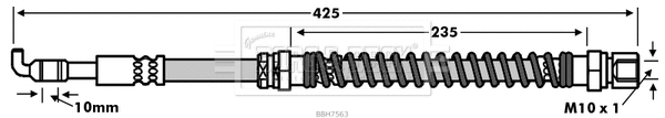 Flexible de frein BORG & BECK BBH7563