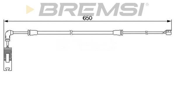 Contact d'avertissement, usure des plaquettes de frein BREMSI WI0587