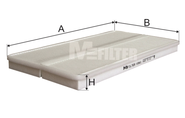 Filtre, air de l'habitacle MFILTER K 941
