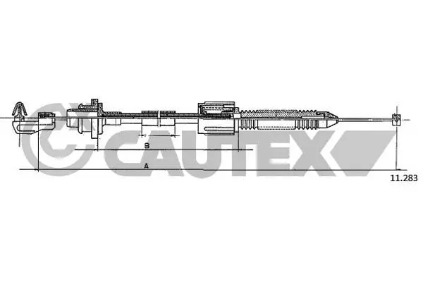 Câble d'accélération CAUTEX 762512