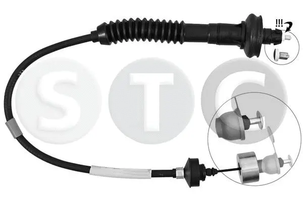 Tirette à câble, commande d'embrayage STC T480013