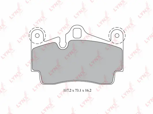 Kit de plaquettes de frein, frein à disque LYNXAUTO BD-8007
