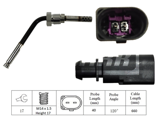 Capteur, température des gaz LEMARK LXT348