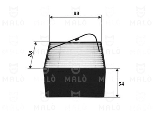 Filtre à carburant AKRON-MALÒ 1520141