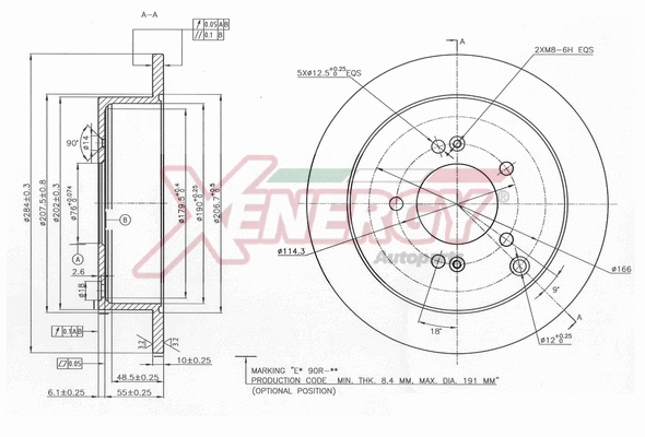 Disque de frein AP XENERGY X601497