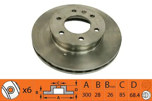 Disque de frein SB BR31127T