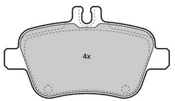 Kit de plaquettes de frein, frein à disque FREMAX FBP-1870