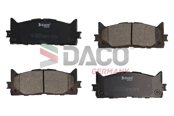 Kit de plaquettes de frein, frein à disque DACO Germany 323937