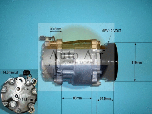 Compresseur, climatisation AUTO AIR GLOUCESTER 14-1100P