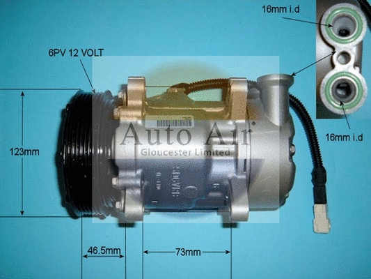 Compresseur, climatisation AUTO AIR GLOUCESTER 14-0281R