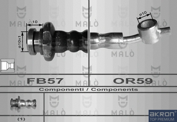 Flexible de frein AKRON-MALÒ 80092