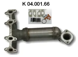 Catalyseur en coude EBERSPÄCHER 04.001.66