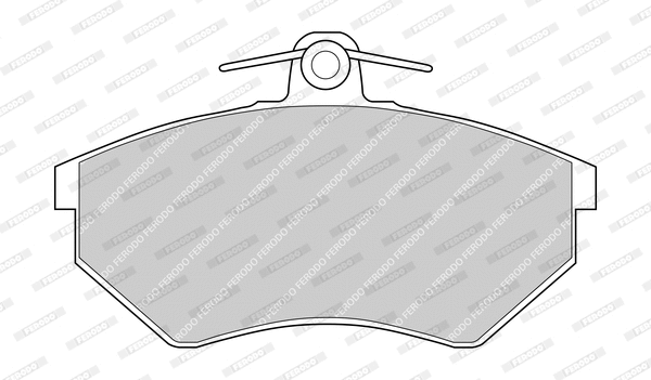 Kit de plaquettes de frein, frein à disque FERODO FDB775-D