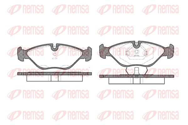 Kit de plaquettes de frein, frein à disque REMSA 0319.00