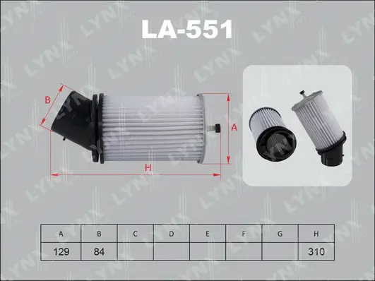 Filtre à air LYNXAUTO LA-551