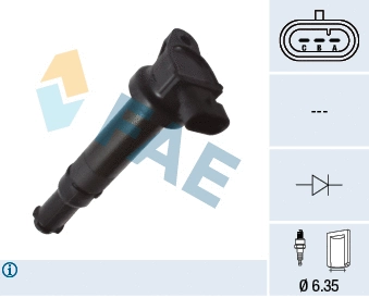 Bobine d'allumage FAE 80449