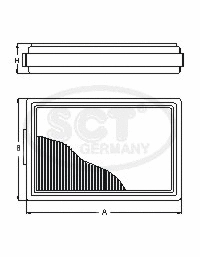Filtre à air SCT - MANNOL SB 064