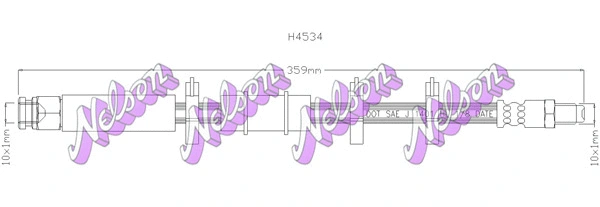 Flexible de frein KAWE H4534