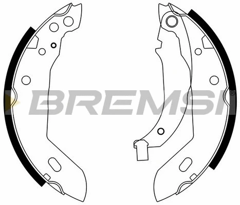 Jeu de mâchoires de frein BREMSI GF0411