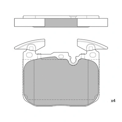 Kit de plaquettes de frein, frein à disque HAGEN GP2402
