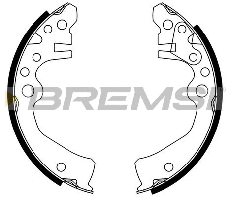 Jeu de mâchoires de frein BREMSI GF0878