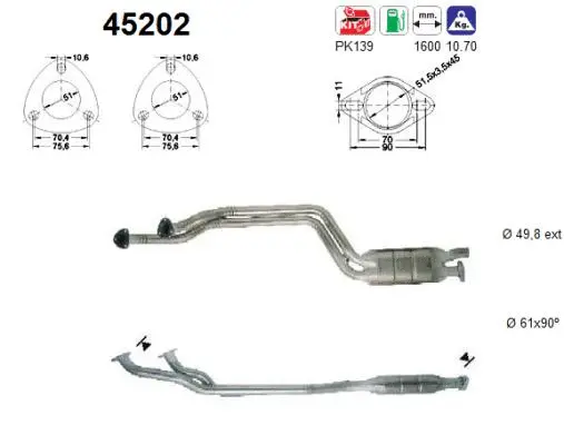 Catalyseur AS 45202