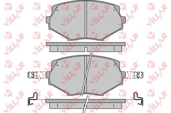 Kit de plaquettes de frein, frein à disque VILLAR 626.1043