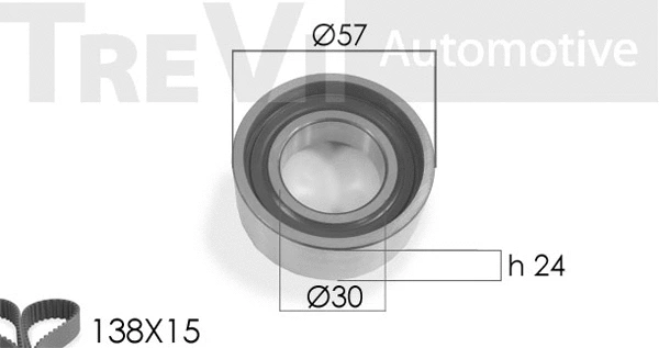 Kit de courroie crantée TREVI AUTOMOTIVE KD1026