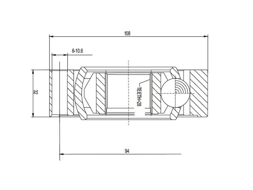 Jeu de joints, arbre de transmission A.Z. Meisterteile AZMT-43-030-1094