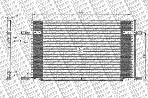 Condenseur, climatisation STORM QUALITY PARTS 88016