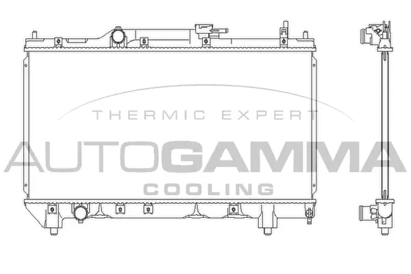 Radiateur, refroidissement du moteur AUTOGAMMA 102347