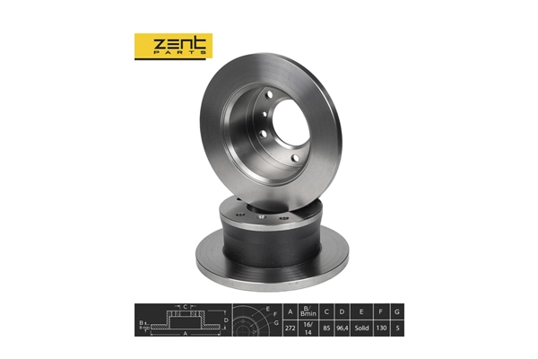 Disque de frein ZentParts Z06027