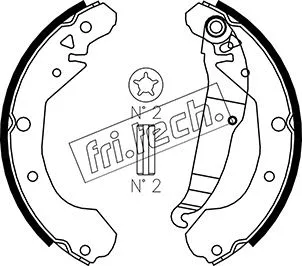 Jeu de mâchoires de frein fri.tech. 1027.003