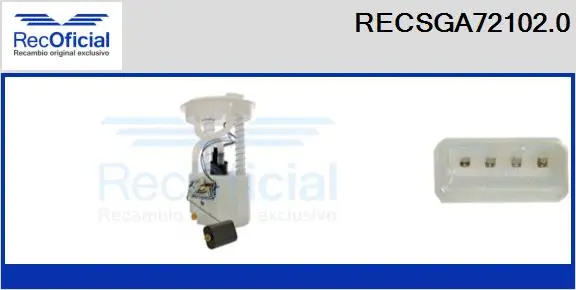 unité d'alimentation de carburant RECOFICIAL RECSGA72102.0