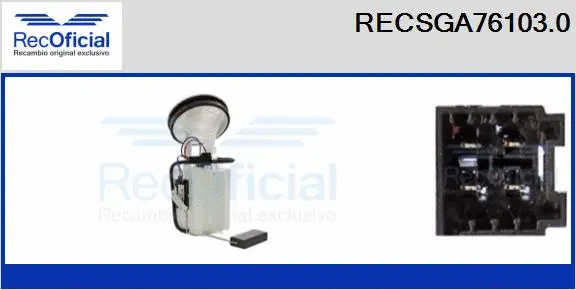 unité d'alimentation de carburant RECOFICIAL RECSGA76103.0