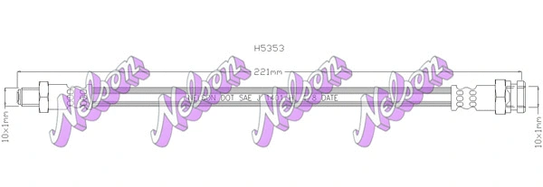 Flexible de frein KAWE H5353