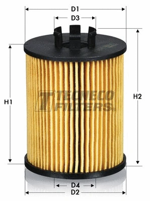 Filtre à huile TECNECO FILTERS OL0203E