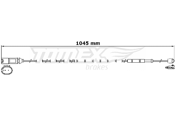Contact d'avertissement, usure des plaquettes de frein TOMEX Brakes TX 31-28