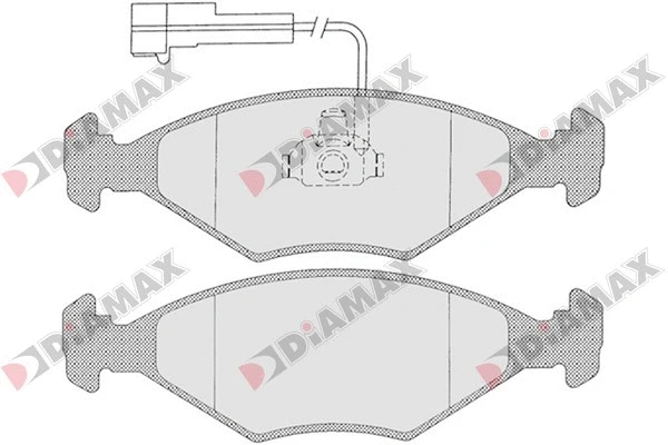 Kit de plaquettes de frein, frein à disque DIAMAX N09357