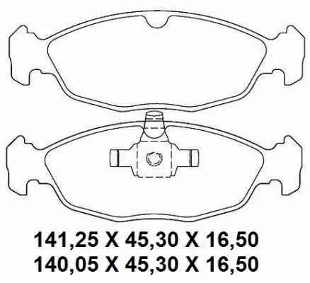 Kit de plaquettes de frein, frein à disque NAKATA NKF 1318P