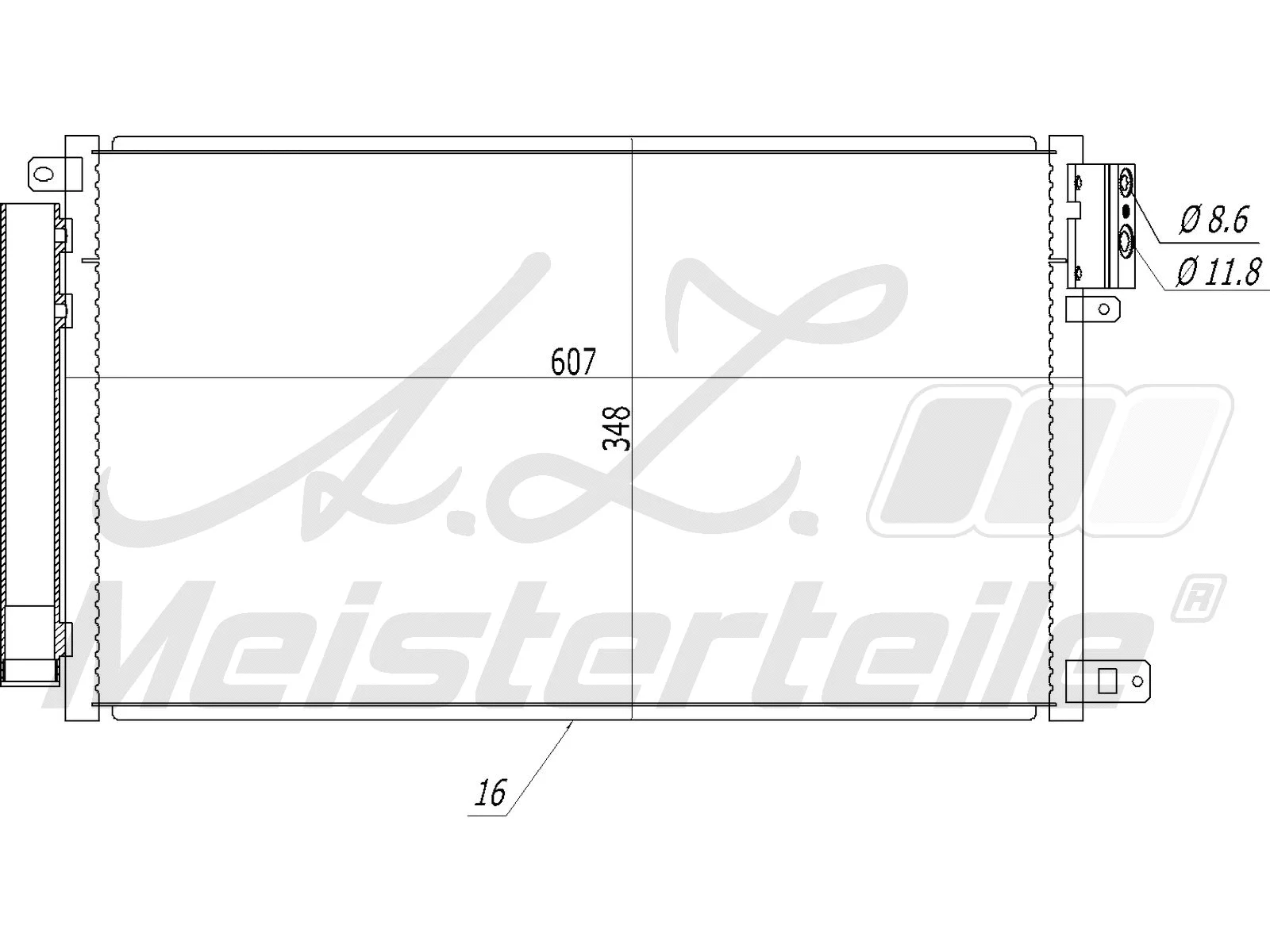 Condenseur, climatisation A.Z. Meisterteile AZMT-45-030-1340
