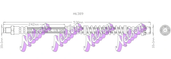 Flexible de frein KAWE H6389